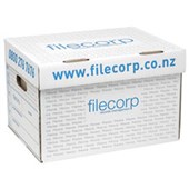 FILECORP ARCHIVE BOX HINGED LID W405 X H310 X D265MM WHITE