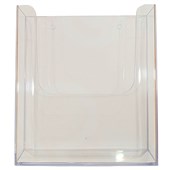 DEFLECTO BROCHURE HOLDER A4 1 TIER WALL MOUNT CLEAR