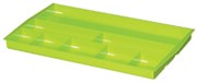 ITALPLAST DRAWER TIDY 8 COMPARTMENT LIME