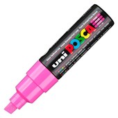 POSCA PC8K PAINT MARKER CHISEL BROAD 8MM PINK